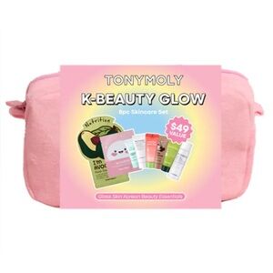 K-Beauty Glow 8pc Skincare Set - Pink